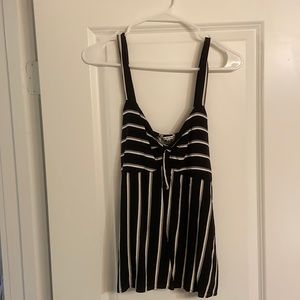 Black and white summer top